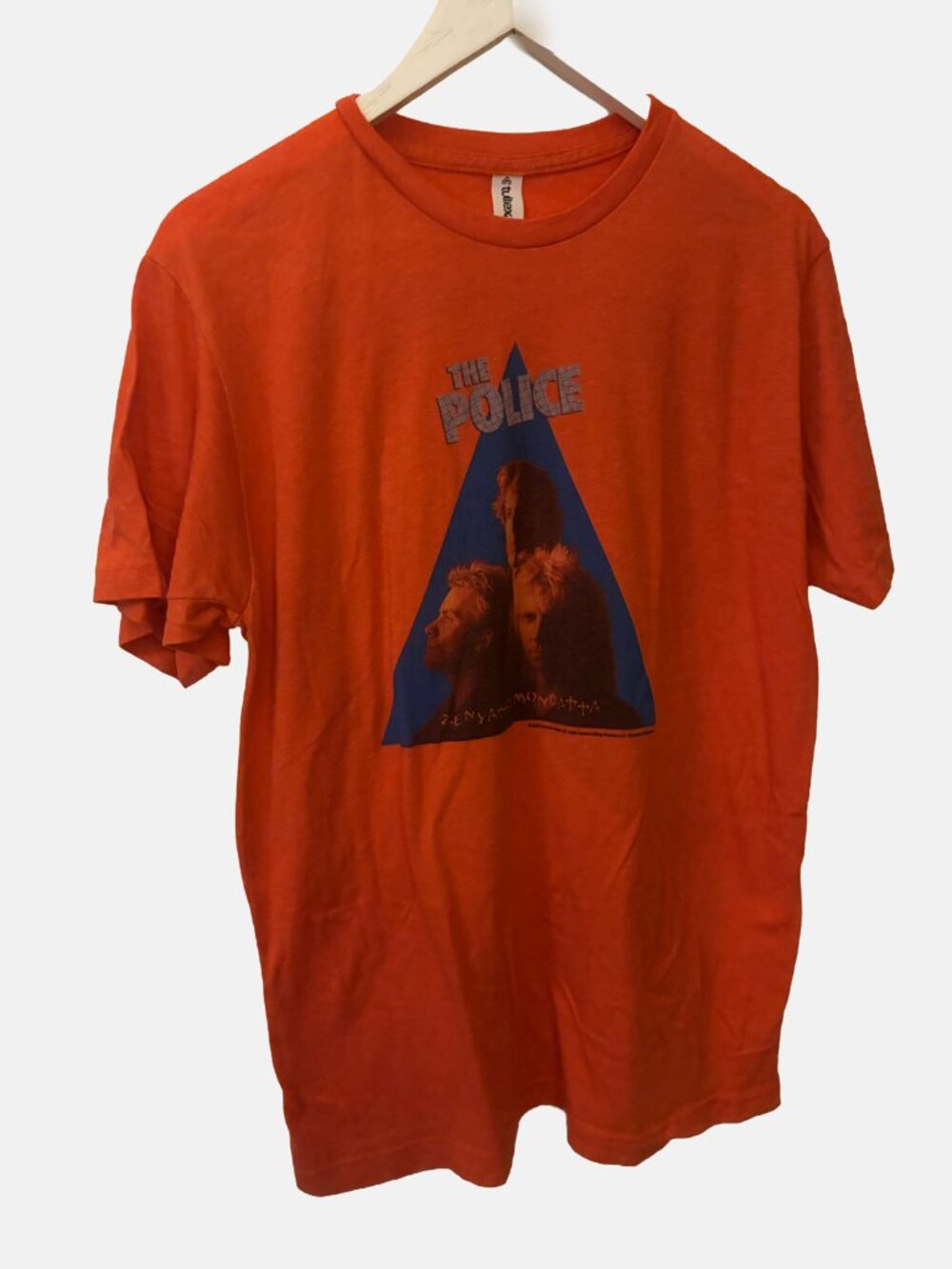 The Police Zenyatta Mondatta Graphic T-Shirt Orange Size L 2020